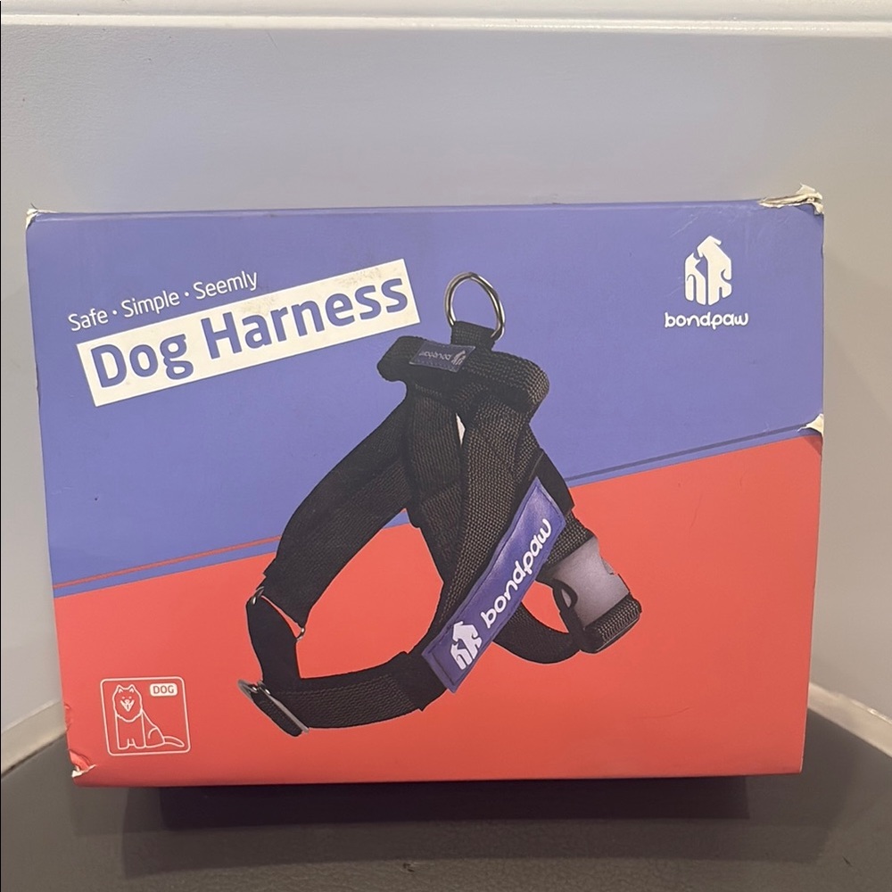 Like New Bondpaw Nylon Dog Chest Harness, Comfort Vest Harness with Handle Large